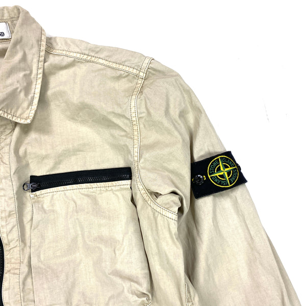 Stone Island Beige Cotton Overshirt