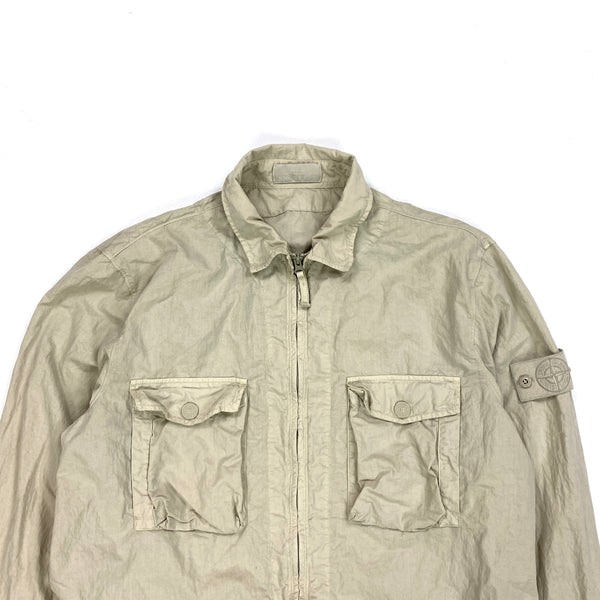 Stone island ghost overshirt beige discount