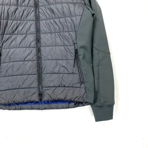 CP Company Two Tone Grey Padded Soft Shell Goggle Jacket