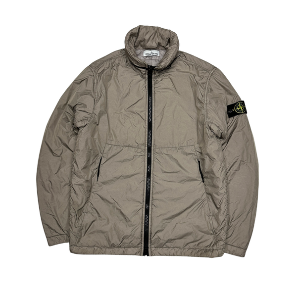 Stone Island 2020 Beige Crinkle Reps Primaloft Lined Jacket