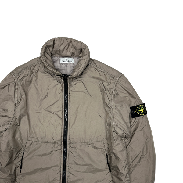 Stone Island 2020 Beige Crinkle Reps Primaloft Lined Jacket