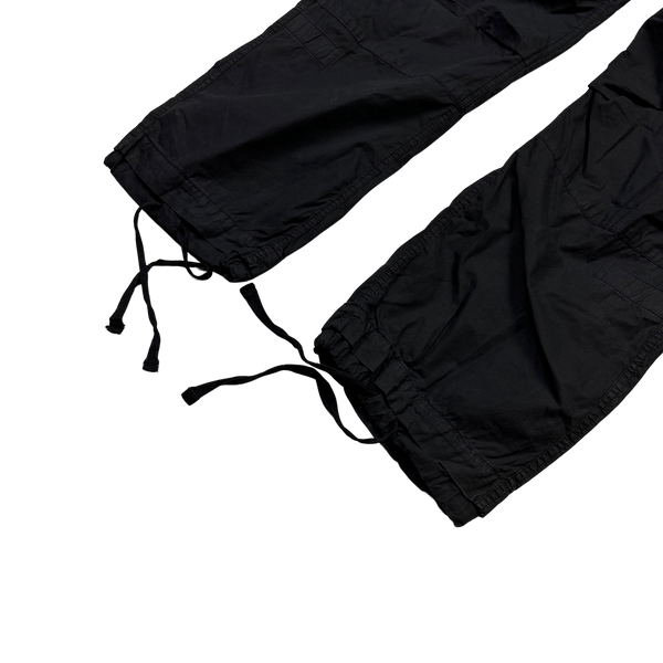Stone Island Black Baggy Cargo Trousers - 34"
