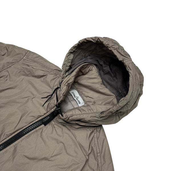 Stone Island 2020 Beige Crinkle Reps Primaloft Lined Jacket