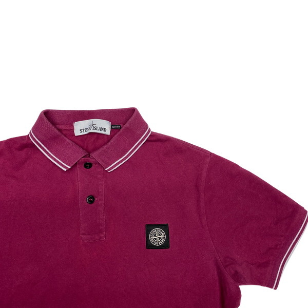 Stone Island 2018 Magenta Polo Shirt