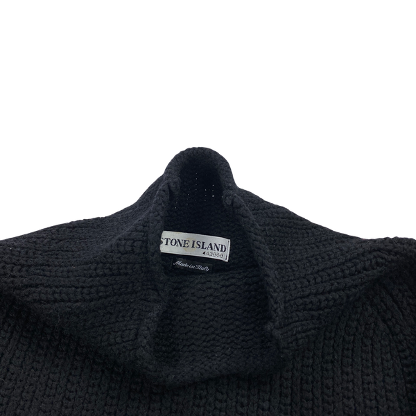 Stone Island 2002 Vintage High Neck Wool Jumper