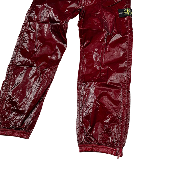 Stone Island Supreme Red 2019 Liquid Silk Trousers