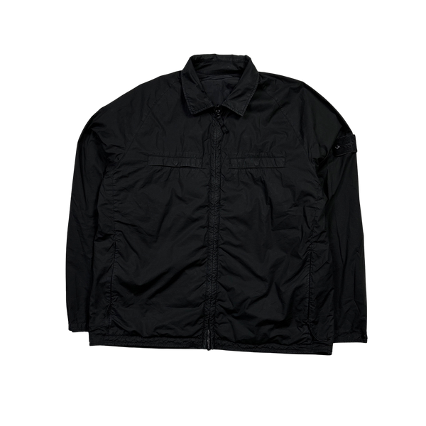 Stone Island 2019 Black Ghost Reversible Nylon Overshirt - XXL