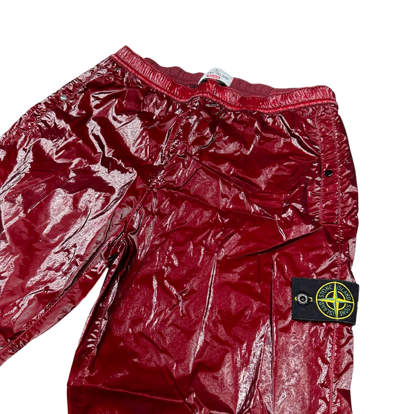 Stone Island Supreme Red 2019 Liquid Silk Trousers