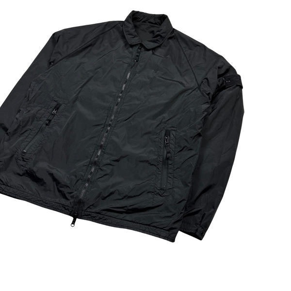 Stone Island 2019 Black Ghost Reversible Nylon Overshirt - XXL
