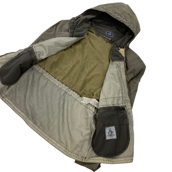 CP Company Khaki Garment Dyed Nylon Blend Jacket
