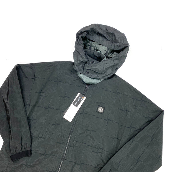 Stone Island House Check Jacquard On Nylon Metal Black Watro