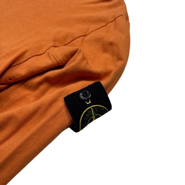 Stone Island Orange 2016 Longsleeve Cotton Top - Large