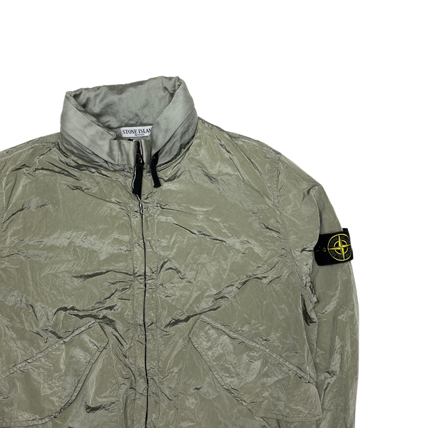 Stone Island 2009 Olive Nylon Metal Bomber Jacket