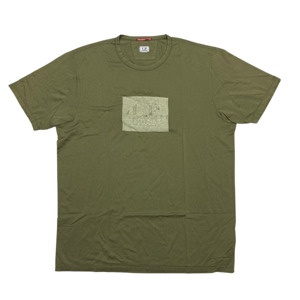 CP Company Mako Cotton Khaki T Shirt