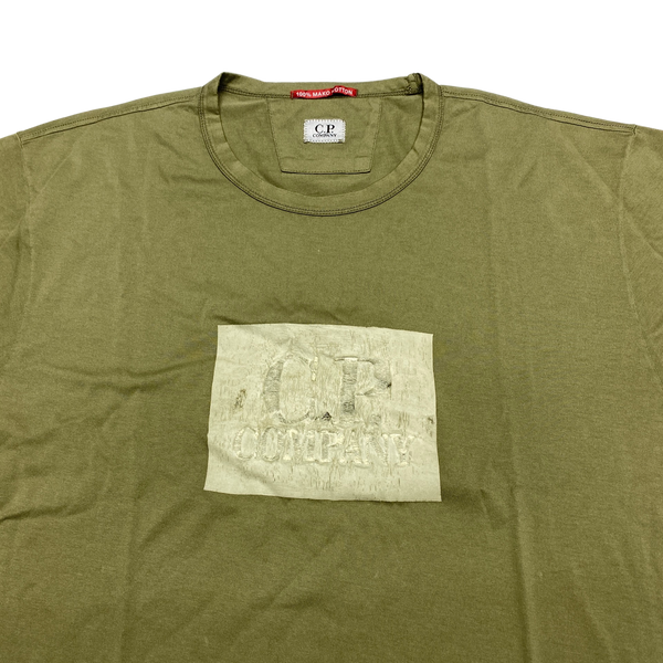 CP Company Mako Cotton Khaki T Shirt