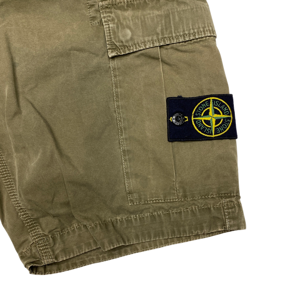 Stone Island 2018 Khaki Cargo Shorts