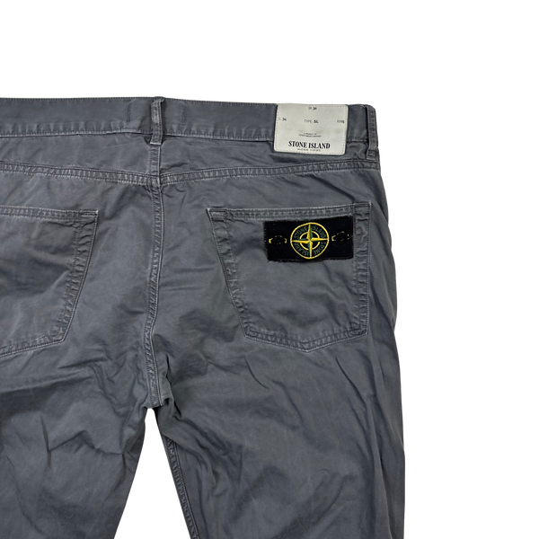 Stone Island 2016 Grey SL Cotton Trousers - 36"