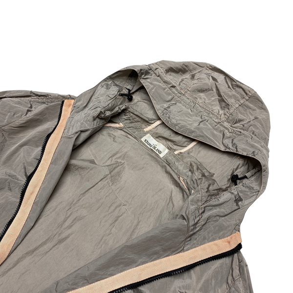 Stone Island 2018 Silver Nylon Metal Watro Hooded Jacket