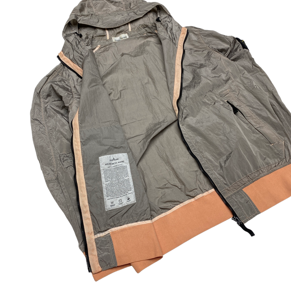 Stone Island 2018 Silver Nylon Metal Watro Hooded Jacket