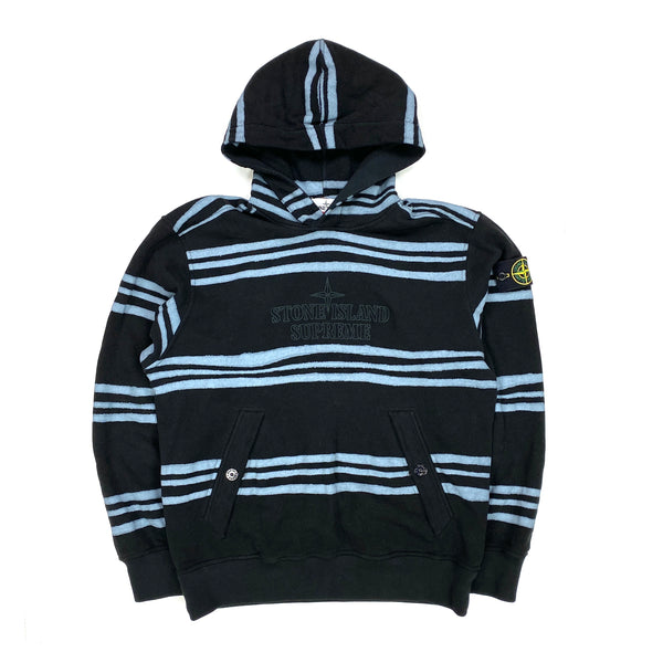 Stone Island x Supreme AW2020 Striped Hoodie