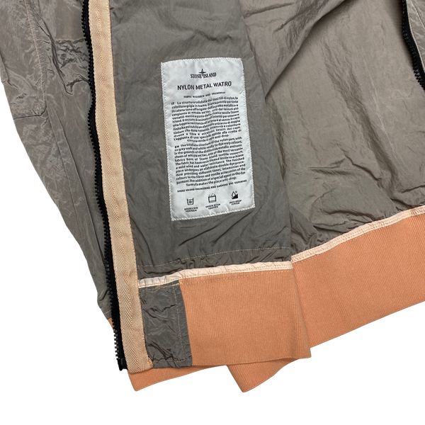 Stone Island 2018 Silver Nylon Metal Watro Hooded Jacket