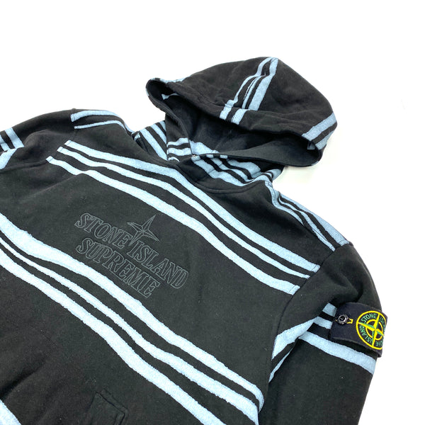 Stone Island x Supreme AW2020 Striped Hoodie