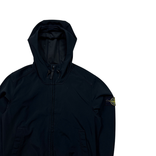 Stone Island Dark Navy 2015 Light Soft Shell R Jacket - Large