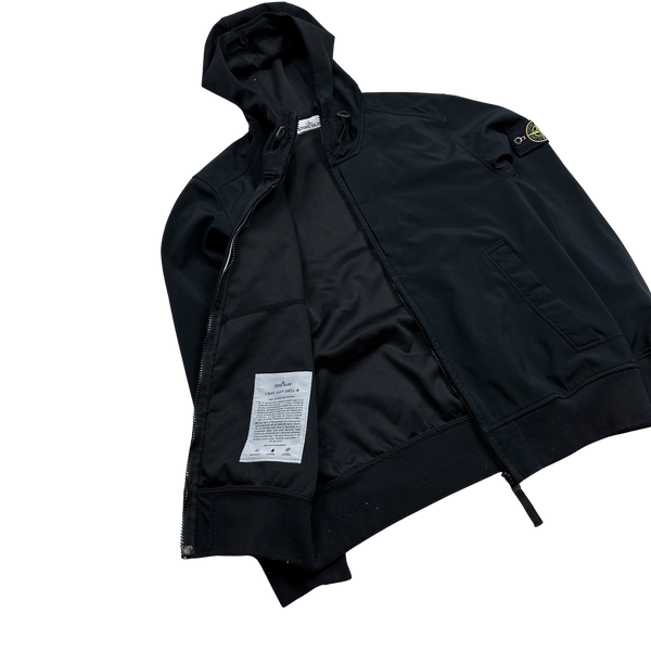 Stone Island Dark Navy 2015 Light Soft Shell R Jacket - Large