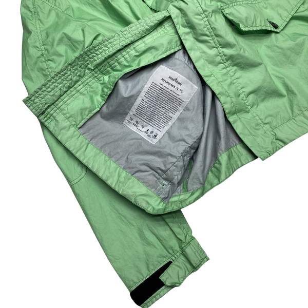 Stone Island Mint Green Membrana 3L TC Summer Jacket