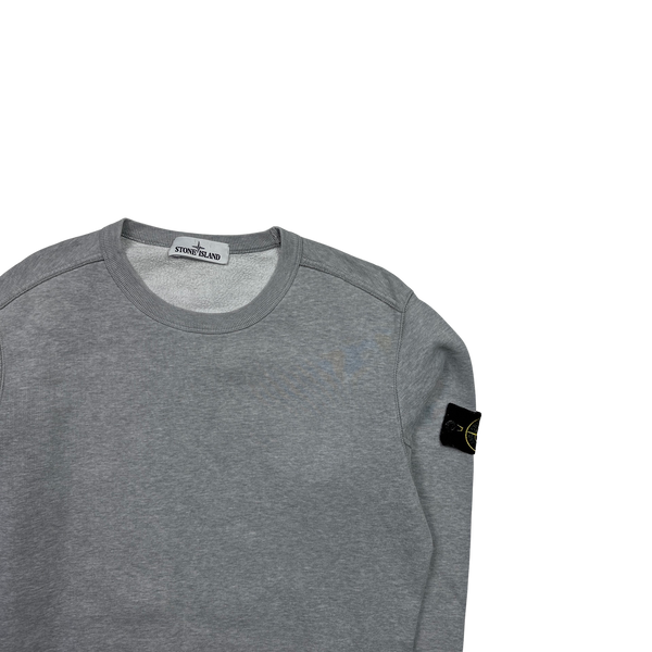 Stone Island 2017 Light Grey Cotton Crewneck Sweatshirt - Medium