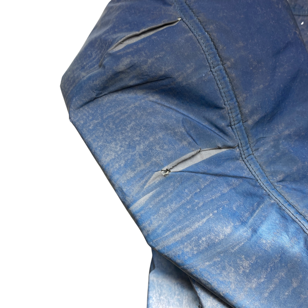 Stone Island Blue 2011 Liquid Reflective Fleece Lined Jacket