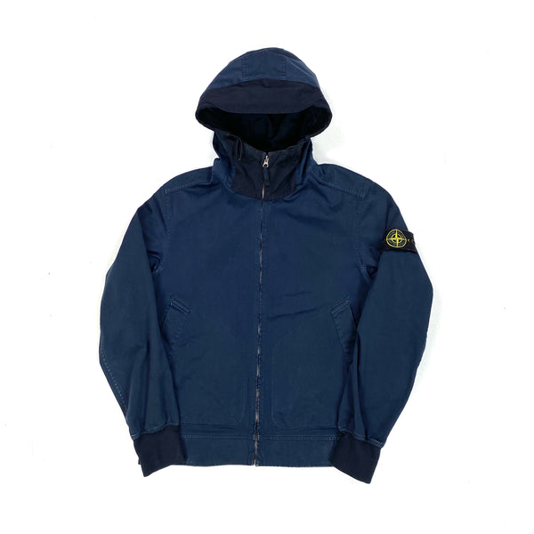 Stone Island Navy David Jersey TC Hooded Jacket Mat s Island