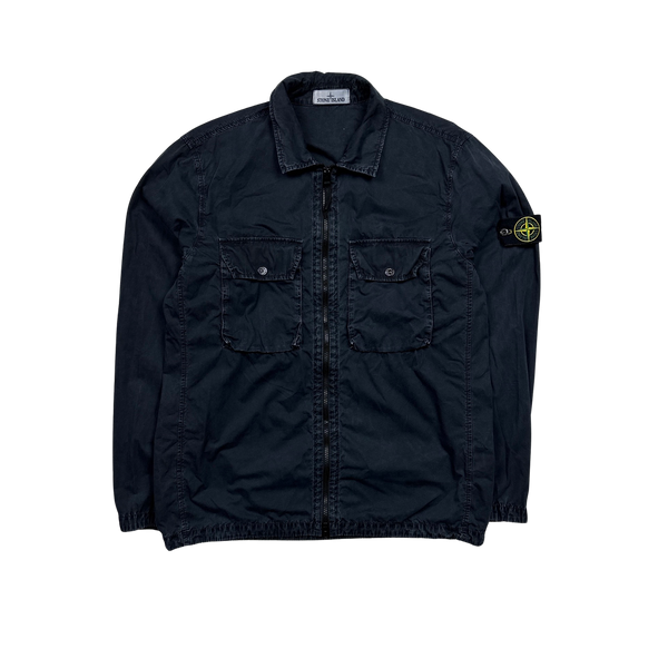 Stone Island 2021 Dark Navy Cotton Overshirt - XL