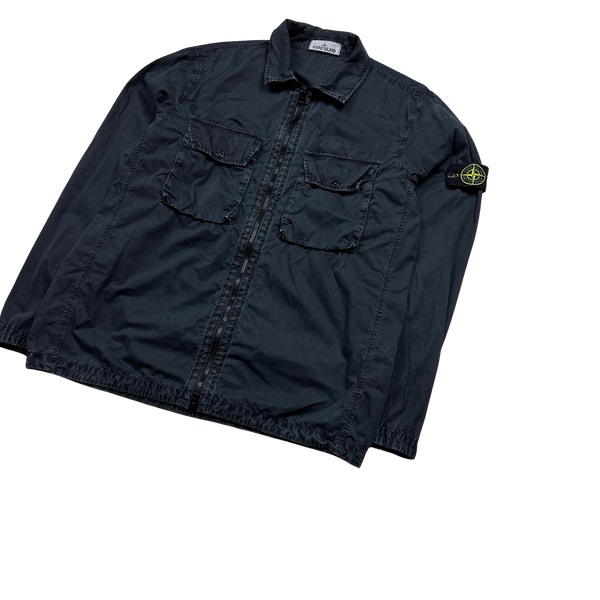 Stone Island 2021 Dark Navy Cotton Overshirt - XL