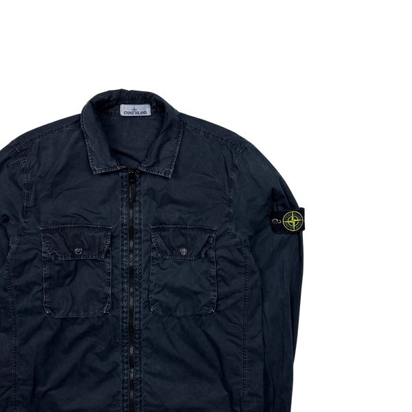 Stone Island 2021 Dark Navy Cotton Overshirt - XL