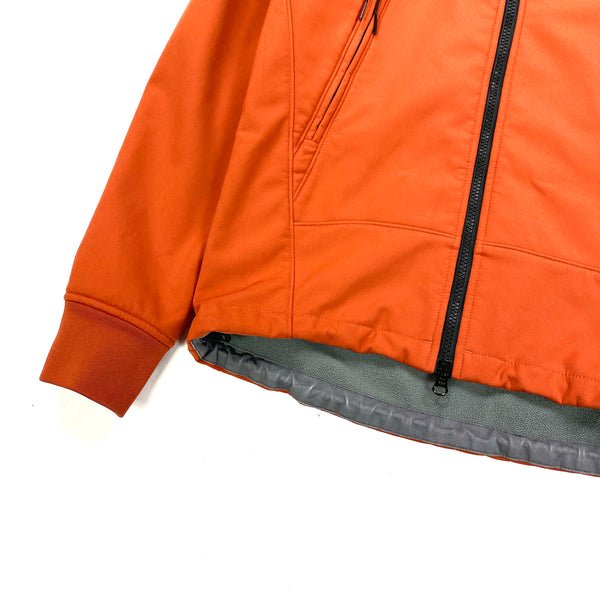 CP Company Orange Fleece Lined Soft Shell Goggle Jacket