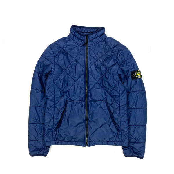 Stone Island Navy Micro Yarn Quilted Jacket