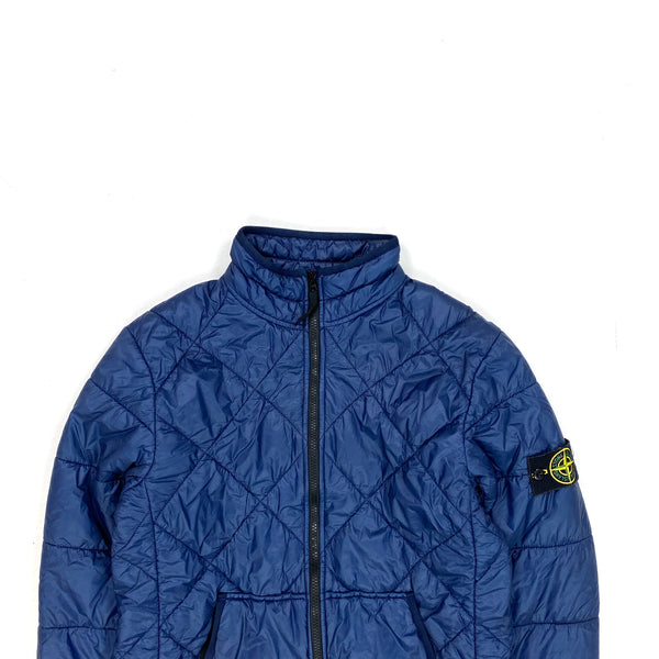 Stone Island Navy Micro Yarn Quilted Jacket