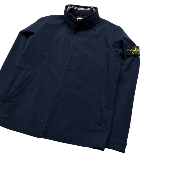 Stone Island Navy 2015 Fleece Lined Soft Shell - Large