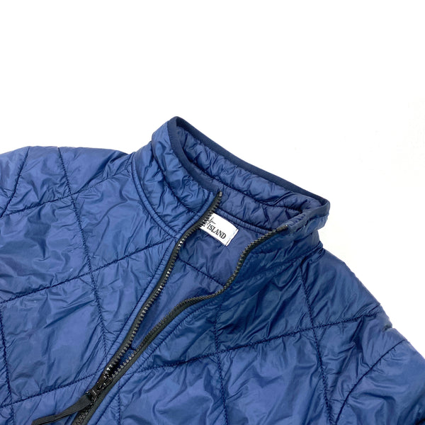 Stone Island Navy Micro Yarn Quilted Jacket