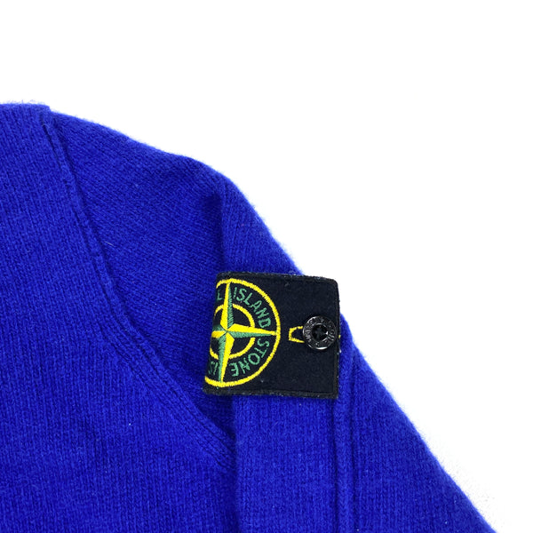 Stone Island Royal Blue Wool High Neck Jumper Mat s Island