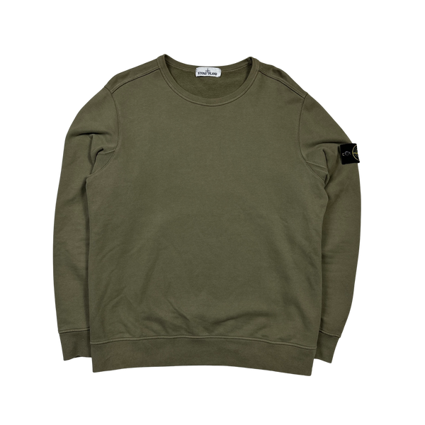 Stone Island 2018 Khaki Cotton Crewneck Sweatshirt - XL