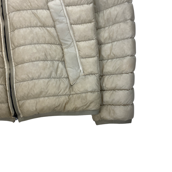 Stone Island 2016 Cream Garment Dyed Puffer Jacket