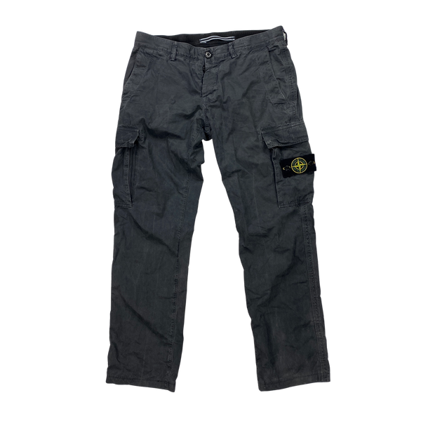 Stone island black cargos sales
