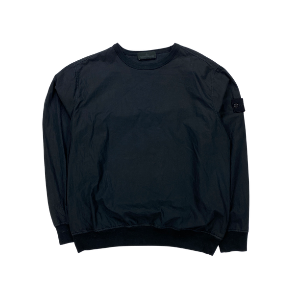Stone Island Ghost Cotton Resin Crewneck Pullover Mat s Island