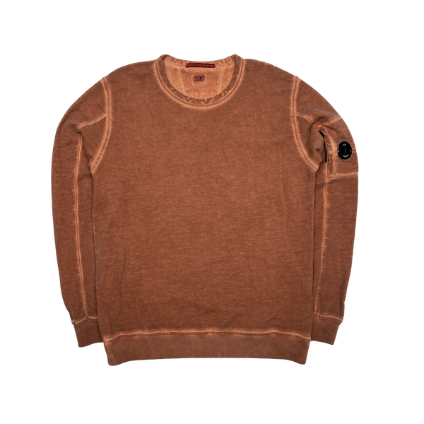 CP Company Orange Rust ICE Crewneck Sweatshirt