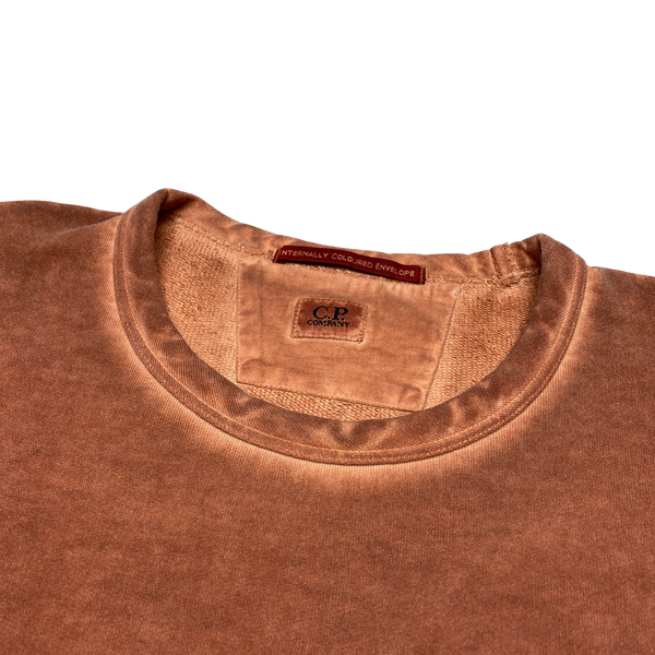 CP Company Orange Rust ICE Crewneck Sweatshirt