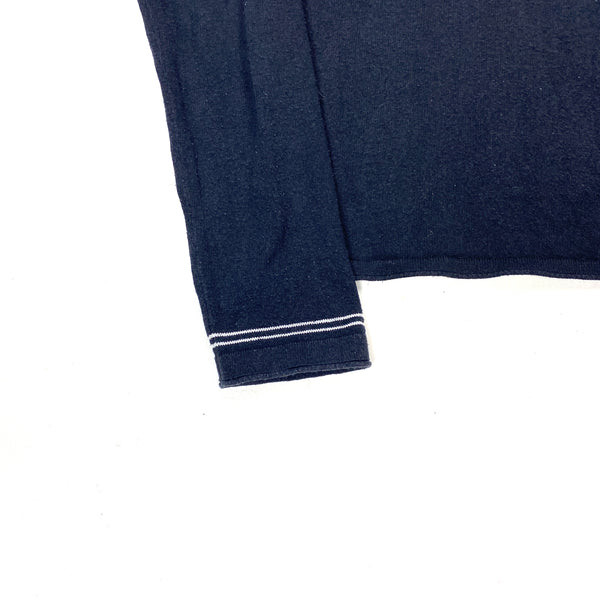 Stone Island Dark Navy Wool Blend Crewneck Jumper