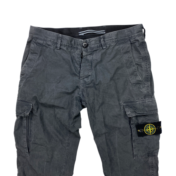 Stone Island Grey Slim Fit Cargos