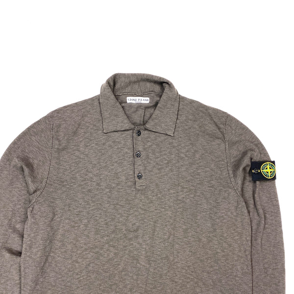 Stone Island 2006 Grey Pullover Buttoned Jumper